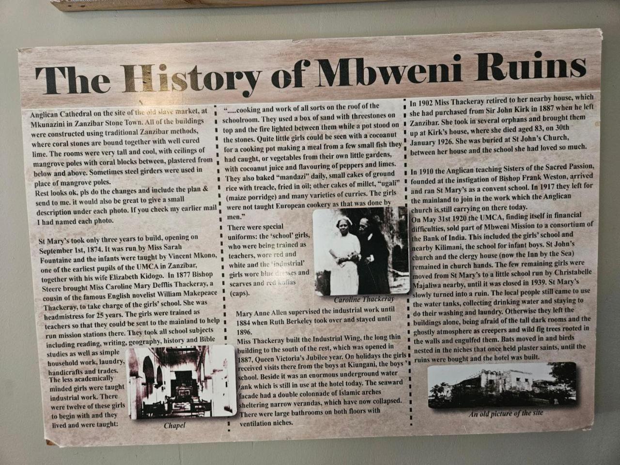 Mbweni Ruins & Gardens Previously Jungle Paradise Zanzibar المظهر الخارجي الصورة